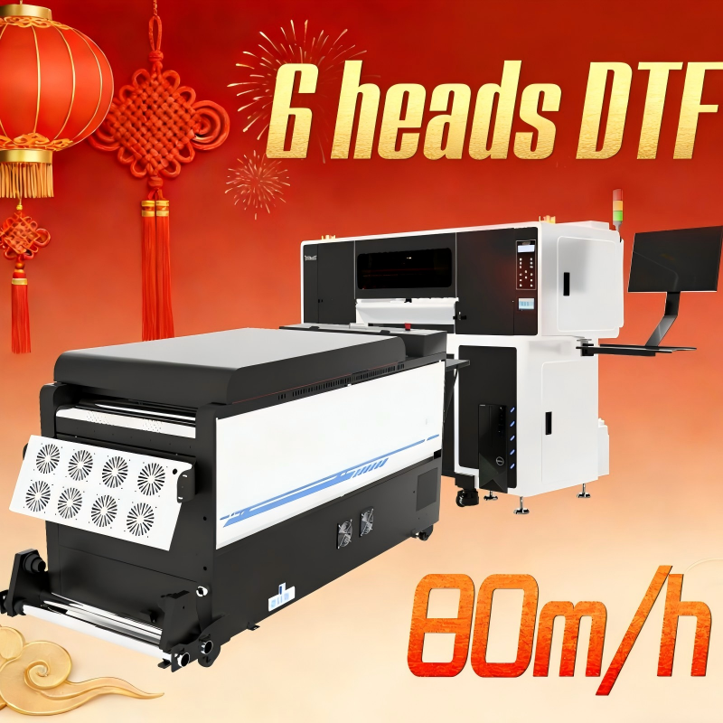 Next-Level Production: Introducing the Taotech 6-Heads DTF Printer with Unmatched Speed & Stability