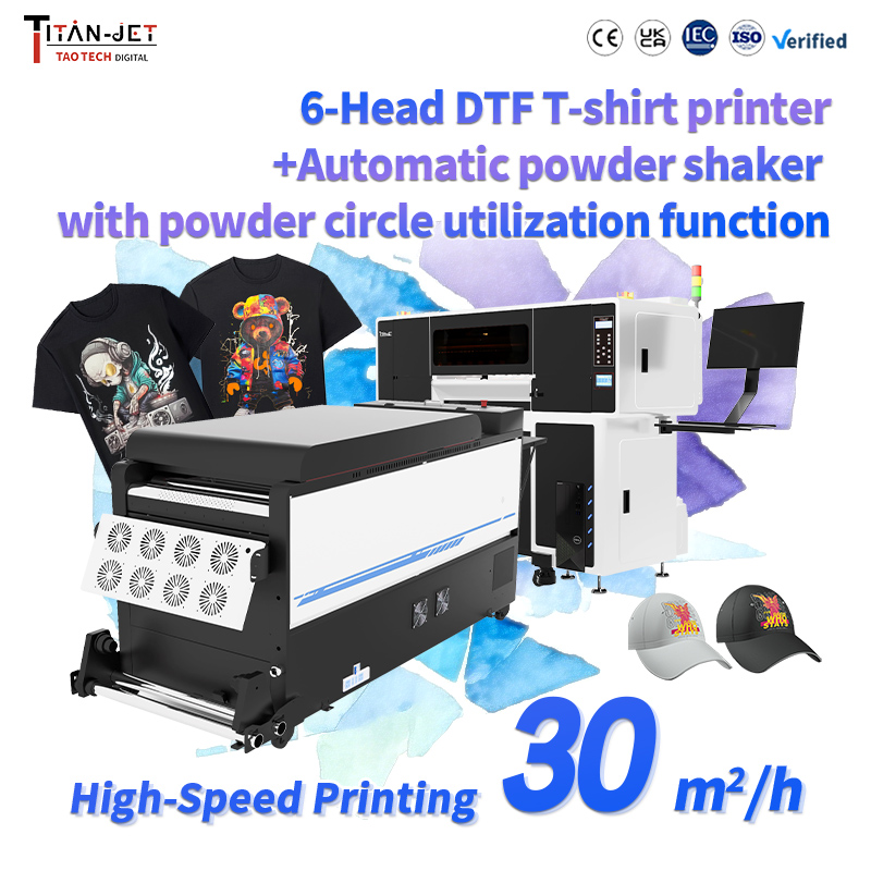 6-Head Industrial DTF Printer: High-Speed Solution for Apparel Mass Customization