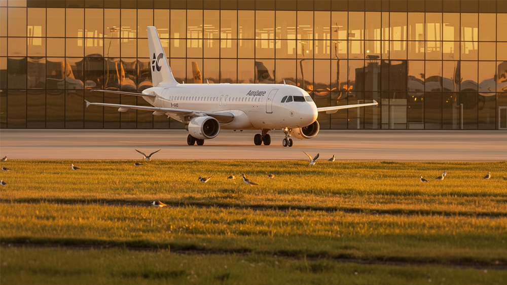 Control de aves en aeropuertos