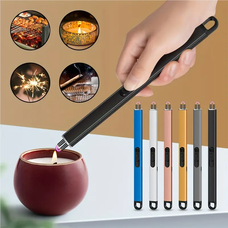 USB Rechargeable Electronic Lighter Windproof Pulse Igniter Sublimation Gift