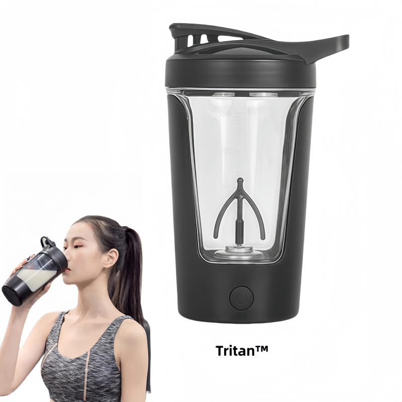 Upgraded Tritan Protein Mixer Cup USB Recharging 450ml Bpa-free Electric Shaker Bottle For Outdoor Sports Gym Fitness