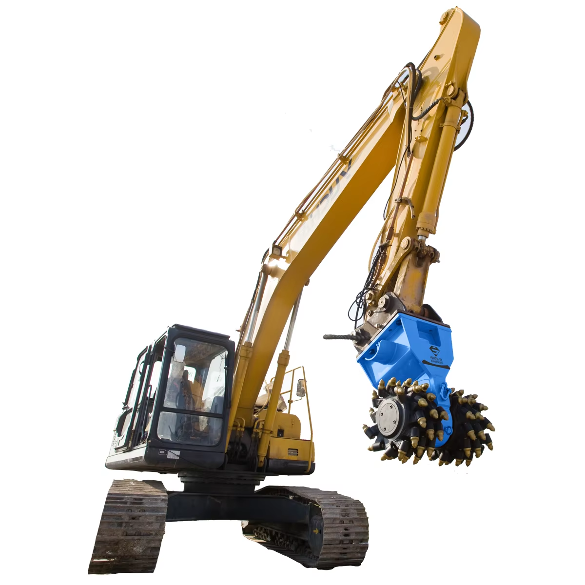 ​Drum Cutter Attachment for Excavator – Heavy-Duty Hydraulic Rock & Concrete Cutting Tool​