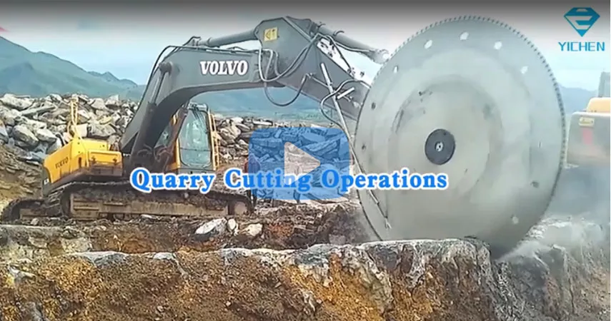 Quarry Cutting Operations by Rock Saw