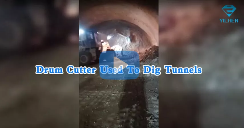 Drum Cutter Used To Dig Tunnels