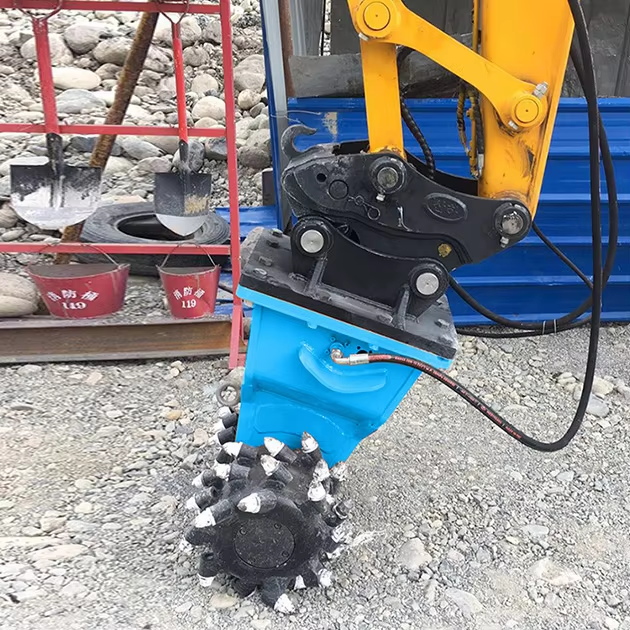 The Drum Cutter: Heavy-Duty Hydraulic Excavator Attachment for Rock & Concrete Demolition​