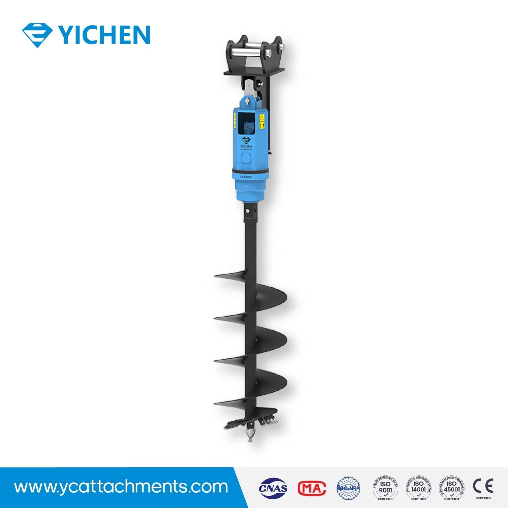 Digger Auger Attachment – Heavy-Duty Earth Drill for Excavators & Mini Diggers​