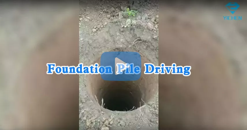 Matkap ile Temel Kazıklarının Çakılması