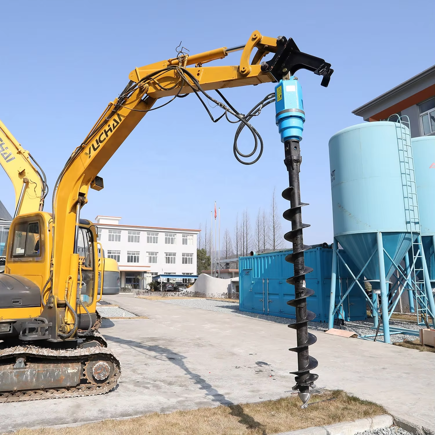 Mini Excavator Auger Attachment for Sale – Compact Hydraulic Earth Drills for 1-10T Machines​