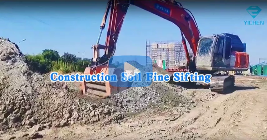 Peneiração Fina de Solo de Construção com Peneirador de Balde