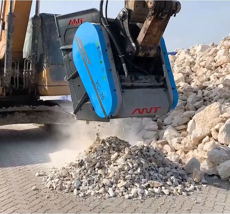 Excavator Crusher Bucket for Sale – Crush Rock & Concrete On-Site​