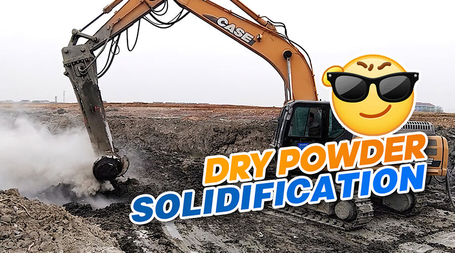 Have you ever seen in-situ curing of silt with a dry powder curing agent？