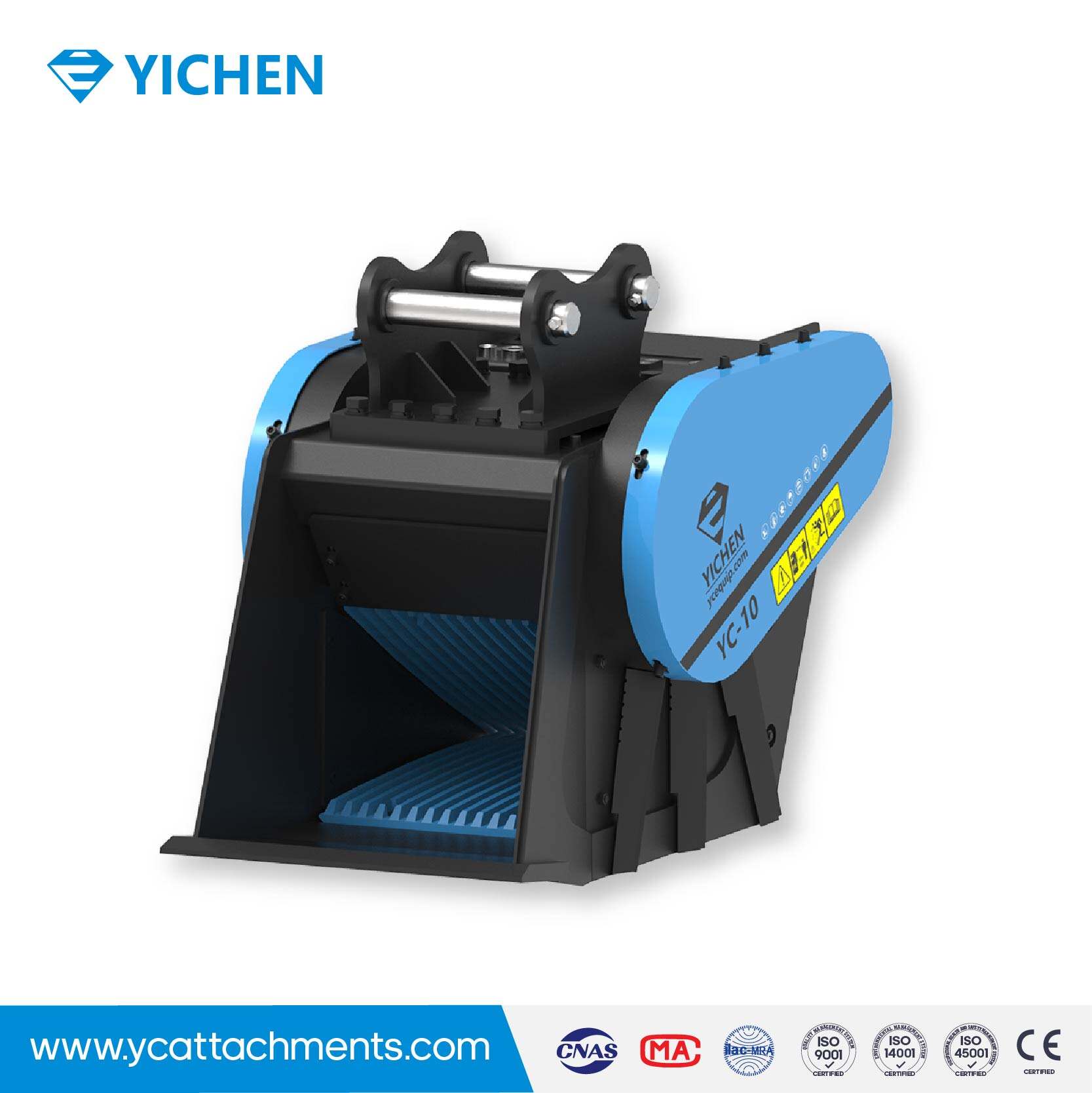 YC-10 Multiple Repurchase Sturdy Multifunction Wear-resistant Recycling Crusher Bucket for Construction Equipment