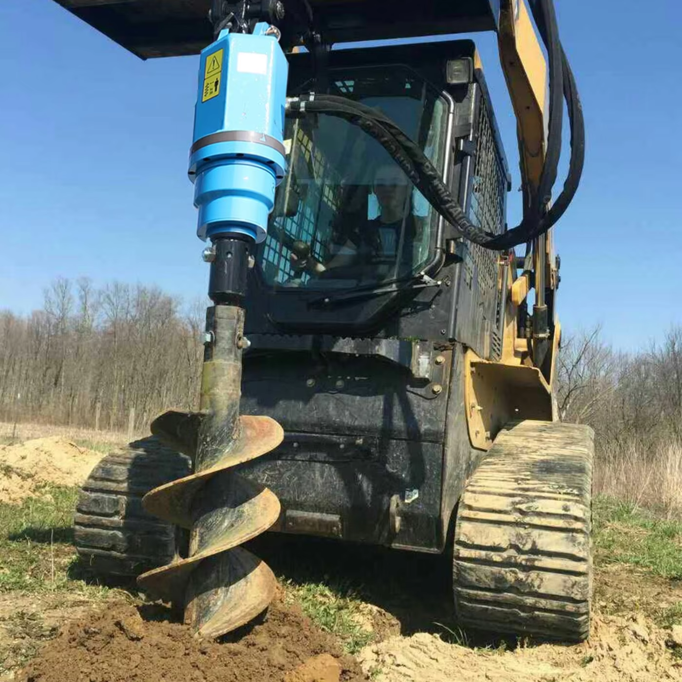 Excavator Post Hole Digger Attachments – Hydraulic Earth Drill for 1-50T Machines​