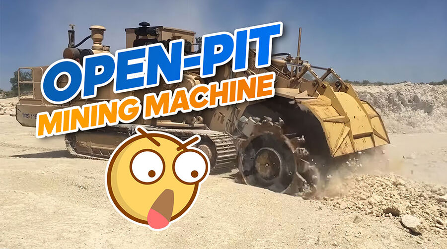 An open-pit mining machine is truly a brutal machine！