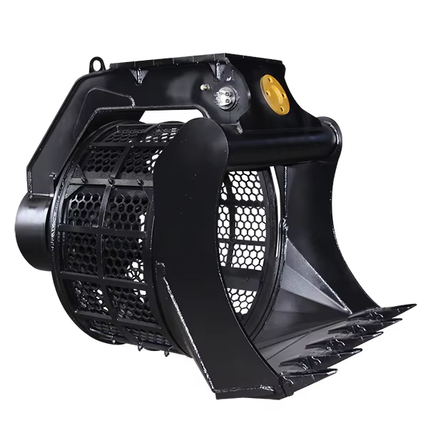 Screening Bucket for Loader- Heavy-Duty Rotary & Grid Types | Quick Attach for Skid Steers & Compact Track Loaders​