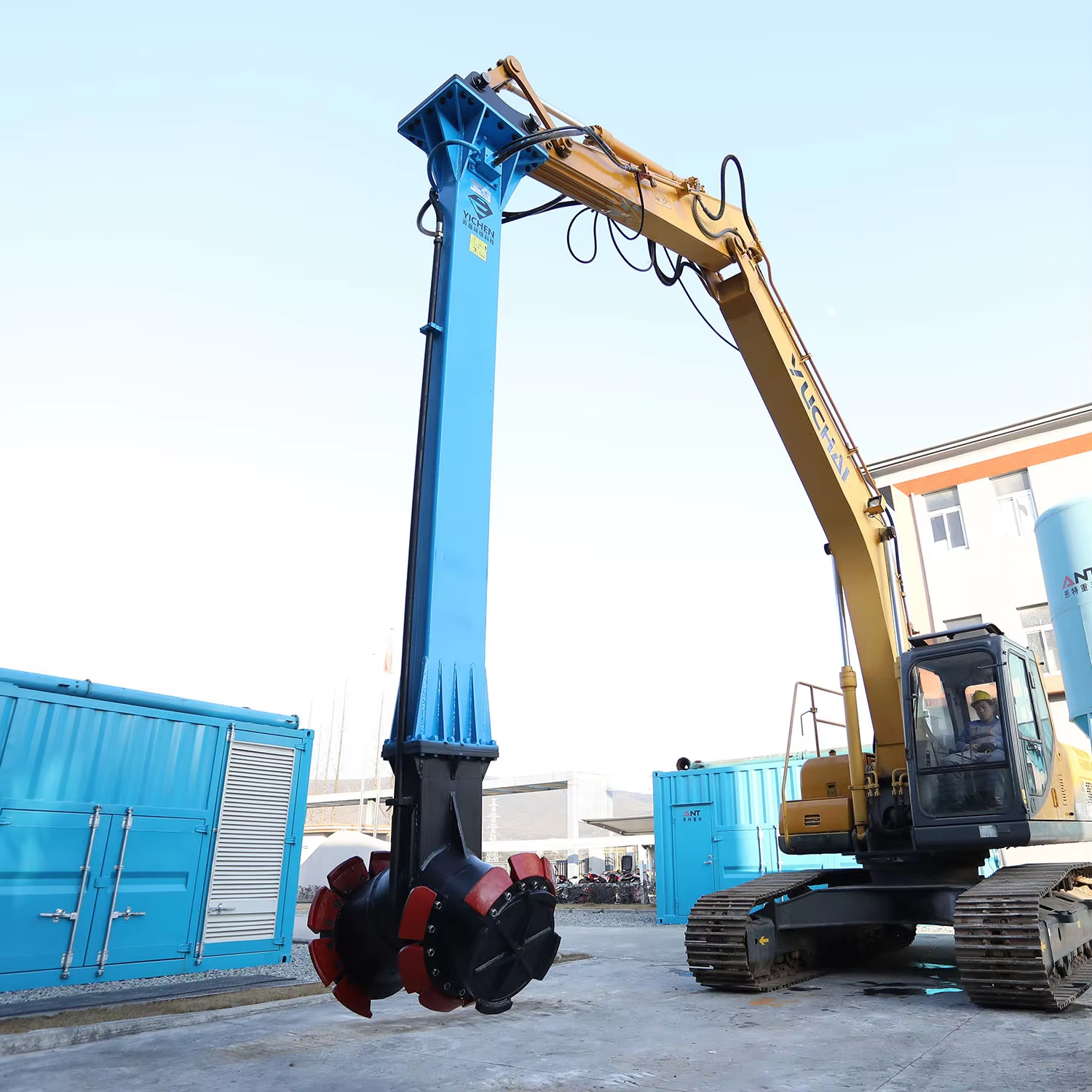Soil Stabilization System — Excavator Mixing Head for Ground Improvement and Foundation Work