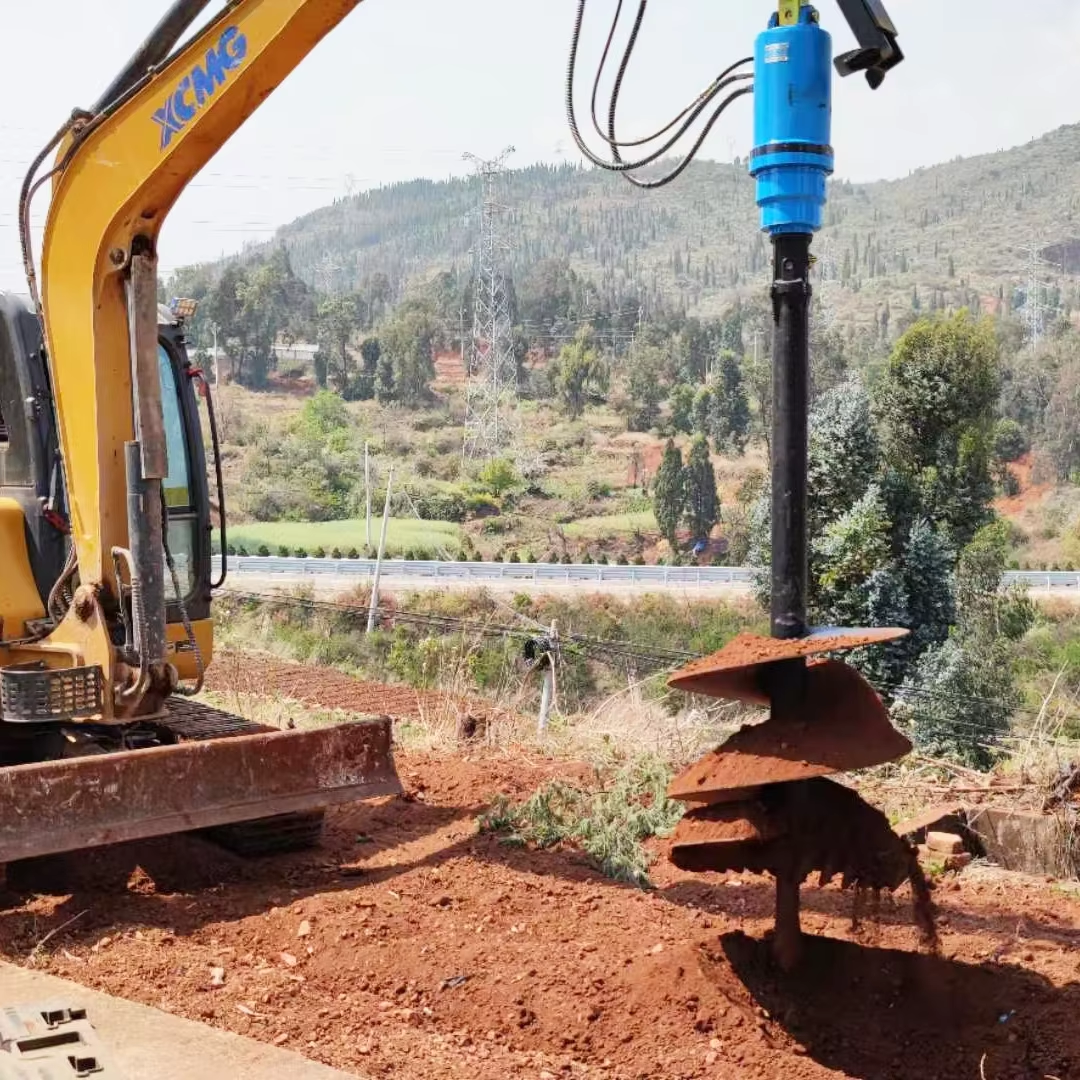 Excavator Auger Attachment for Sale – Heavy-Duty Hydraulic Earth Drills for Excavators​