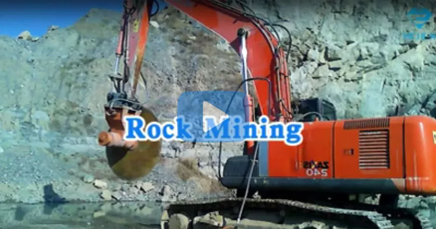 Mineração de Rocha com Serra de Rocha