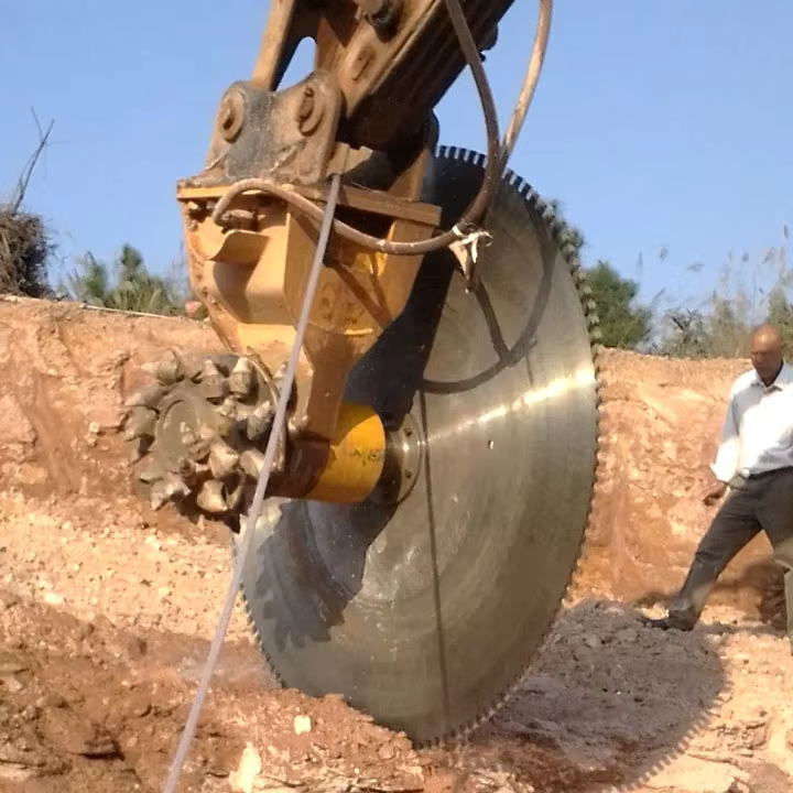 Heavy-Duty Rock Saw Attachment — Flexible and Safe Hydraulic Cutting for Construction and Mining