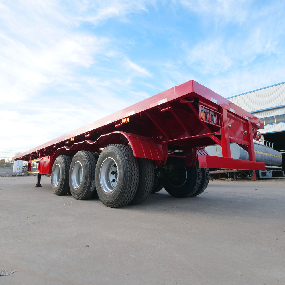 3 Axle 45ft Flatbed Trailer