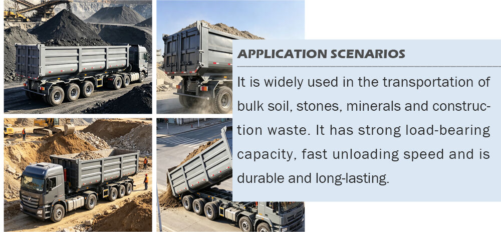 4 axle dump trailer applications