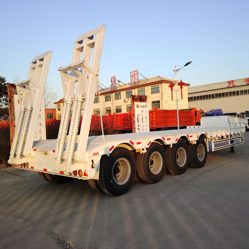 4 Axle 80 Ton Lowbed Semi-Trailer