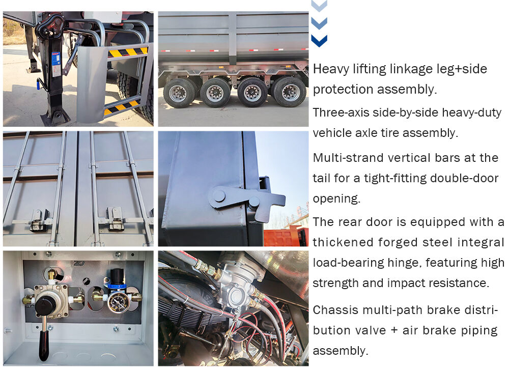 4 axle dump trailer details