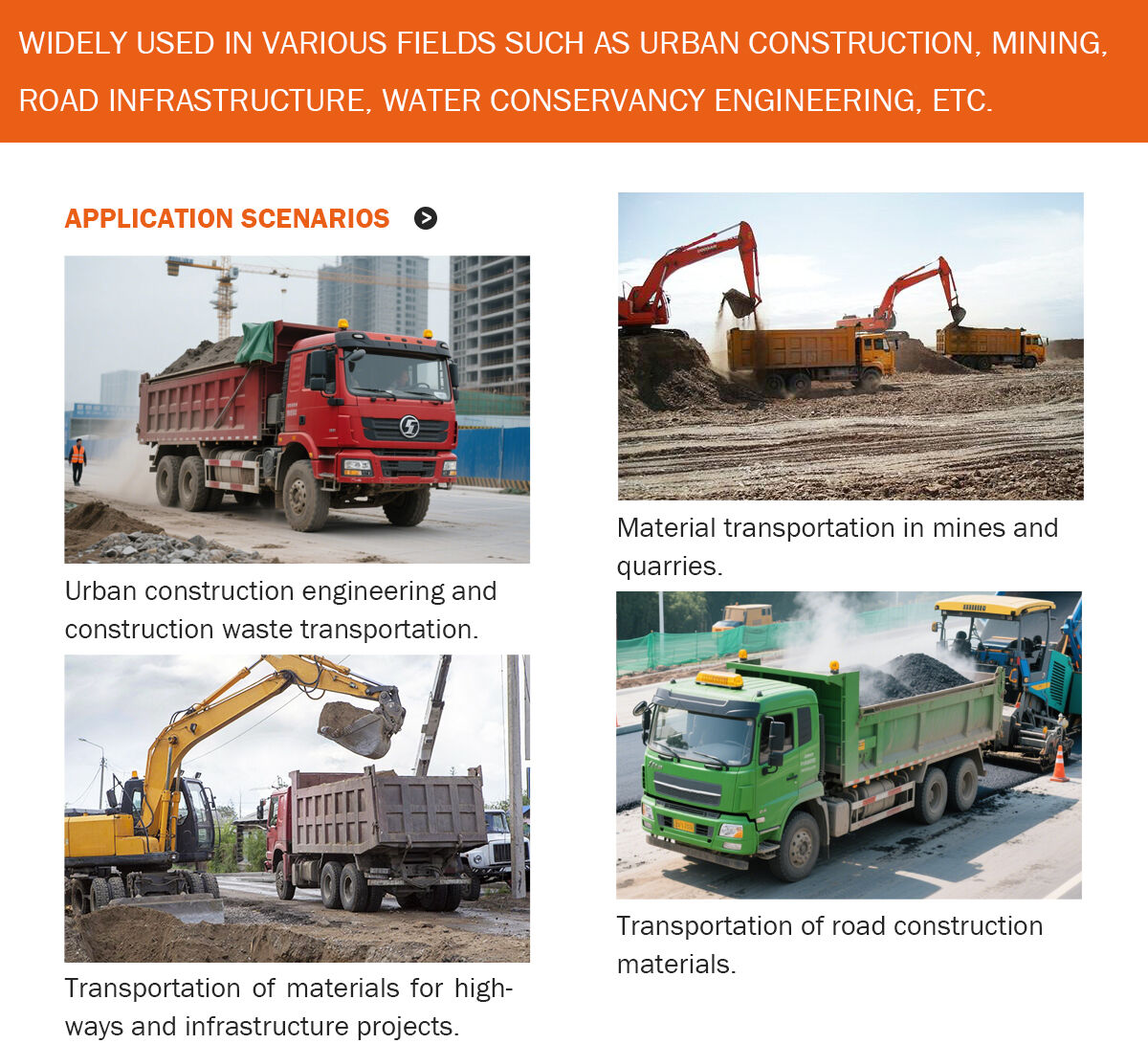 Shacman H3000 dump truck Applications.jpg