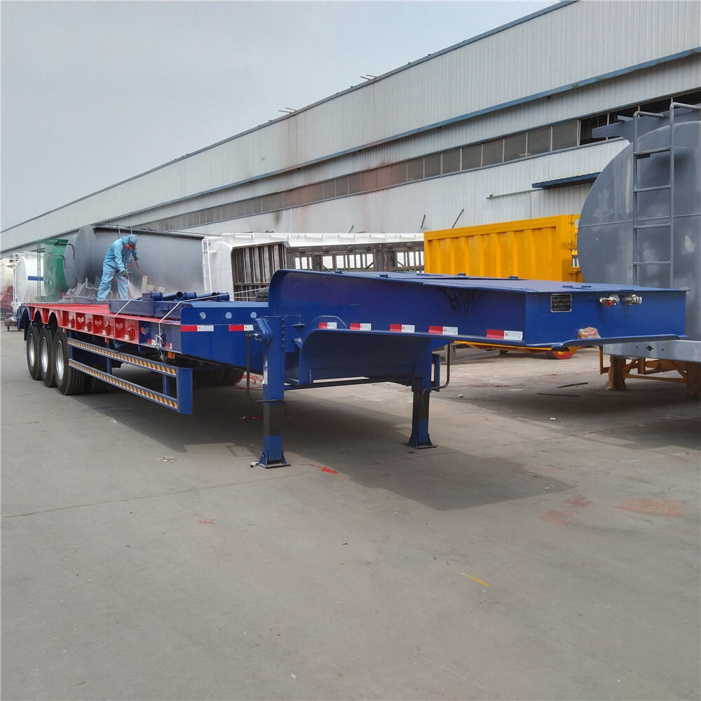 3 Axle Lowboy Semi Trailer