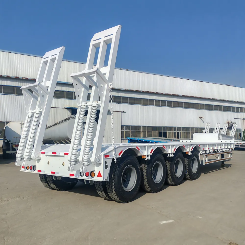 4 Axle 100 Ton Semi Low Bed Trailer
