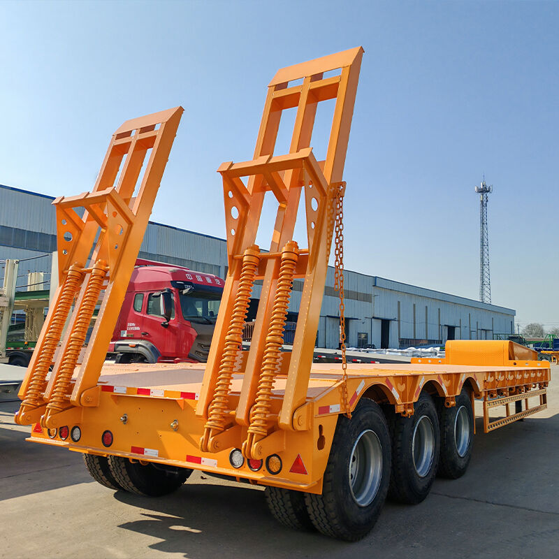 3 Axle 60 Ton Lowbed Semi-Trailer