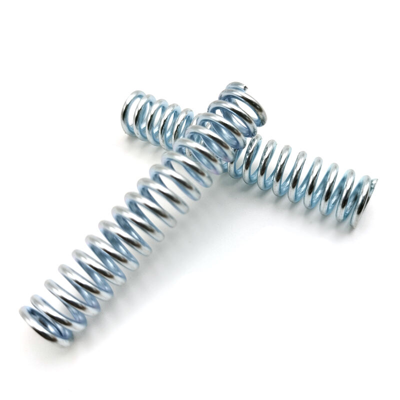 Helical Compression Spring Cylindrical Flat Wire Spring For Motorcycle