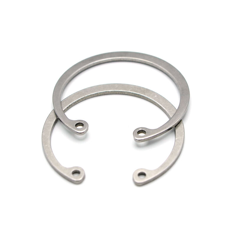 Stainless Steel 304 External C-Type Snap Hole Retaining Ring For Shaft