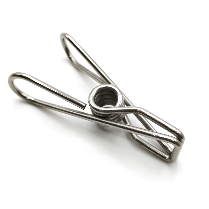 Wire 304  Metal Cloth Peg Torsion Spring Socks Hanging Pegs Spring Clips