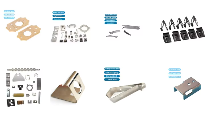 High Precision Cooper Brass Bronze Material Stainless Steel Anodised Aluminum Stamping Bending Parts manufacture