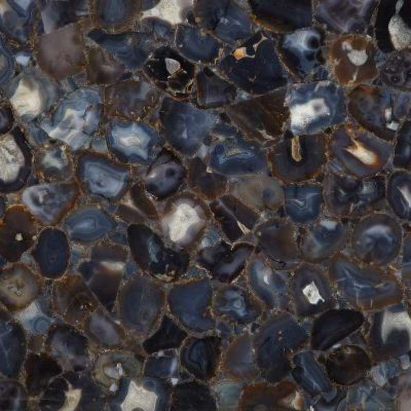 Agate-Irregular Blue Semi Precious Stone Gemstone Slab
