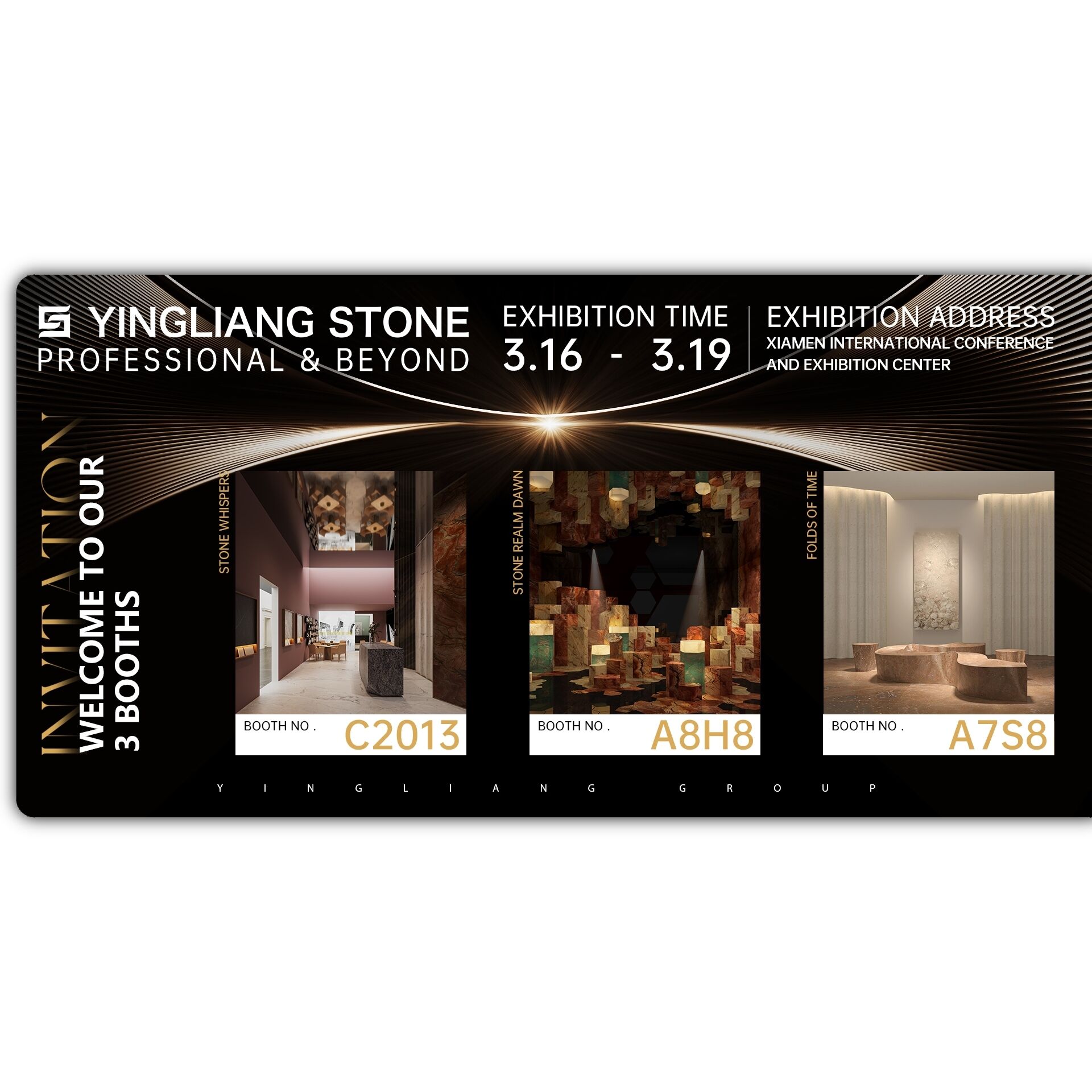 Invitation to Yingliang Stone at Xiamen International Stone Fair 2026 (C2013/A8H8/A7S8)