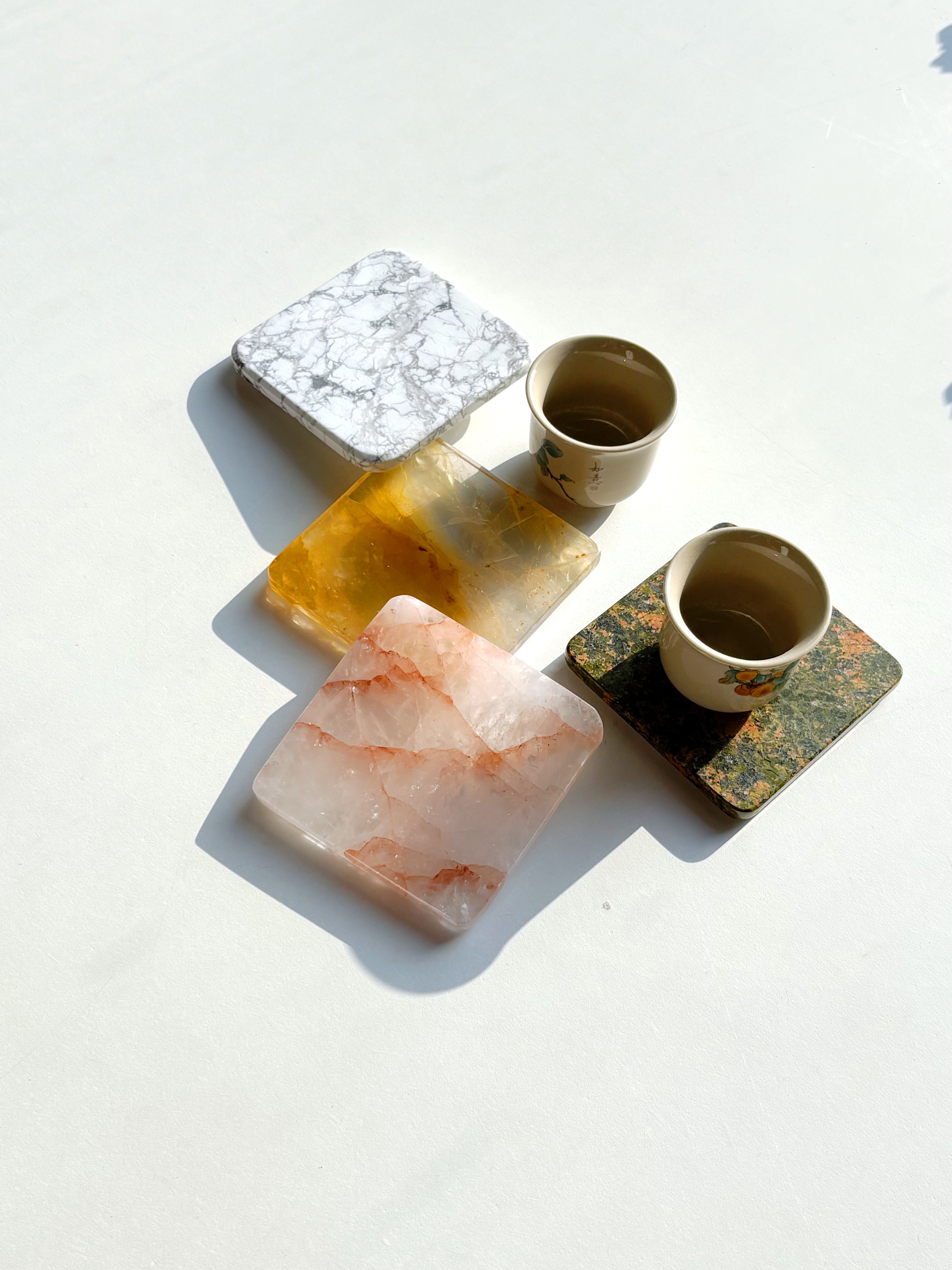 Natural stone coasters  stone crafts Stone Ornaments