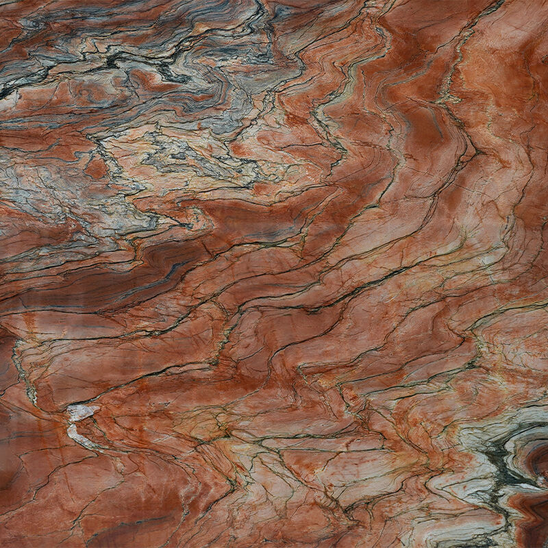 Red Fusion Natural Quartzite Exotic Stone Slab