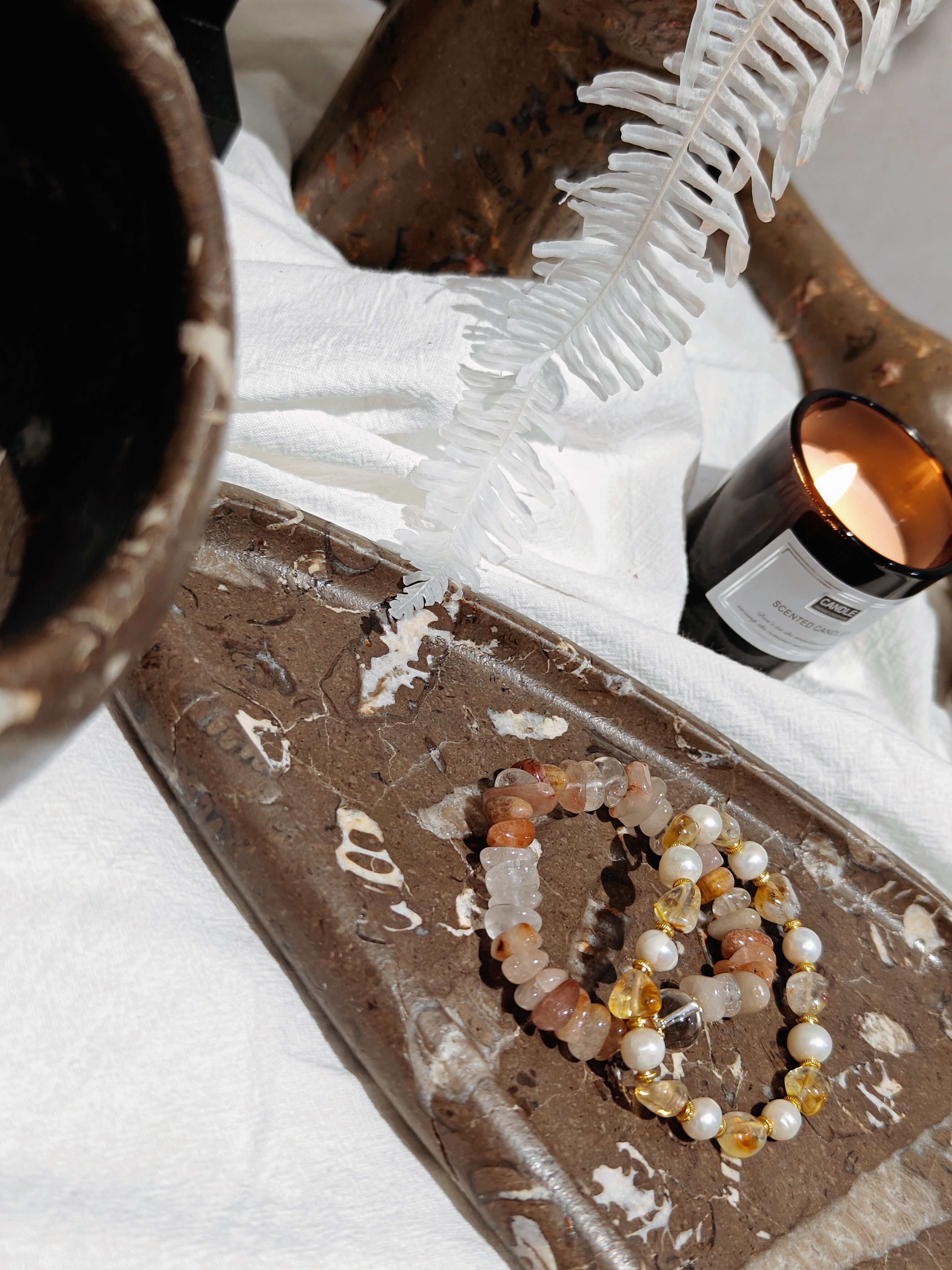 Jurassic fossils storage tray Fossil artworks stone crafts