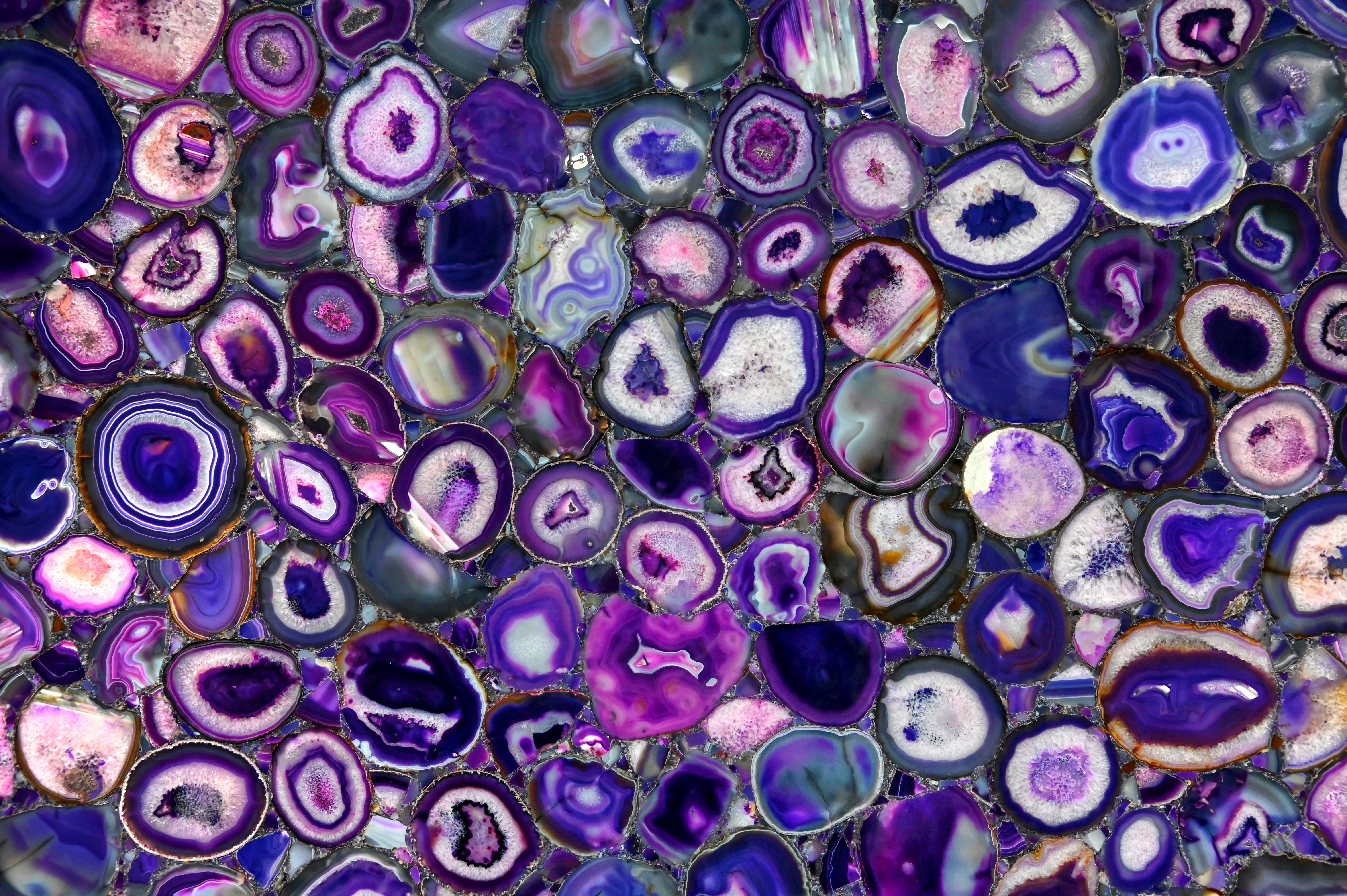 Purple Agate Semi Precious Stone Gemstone Slab