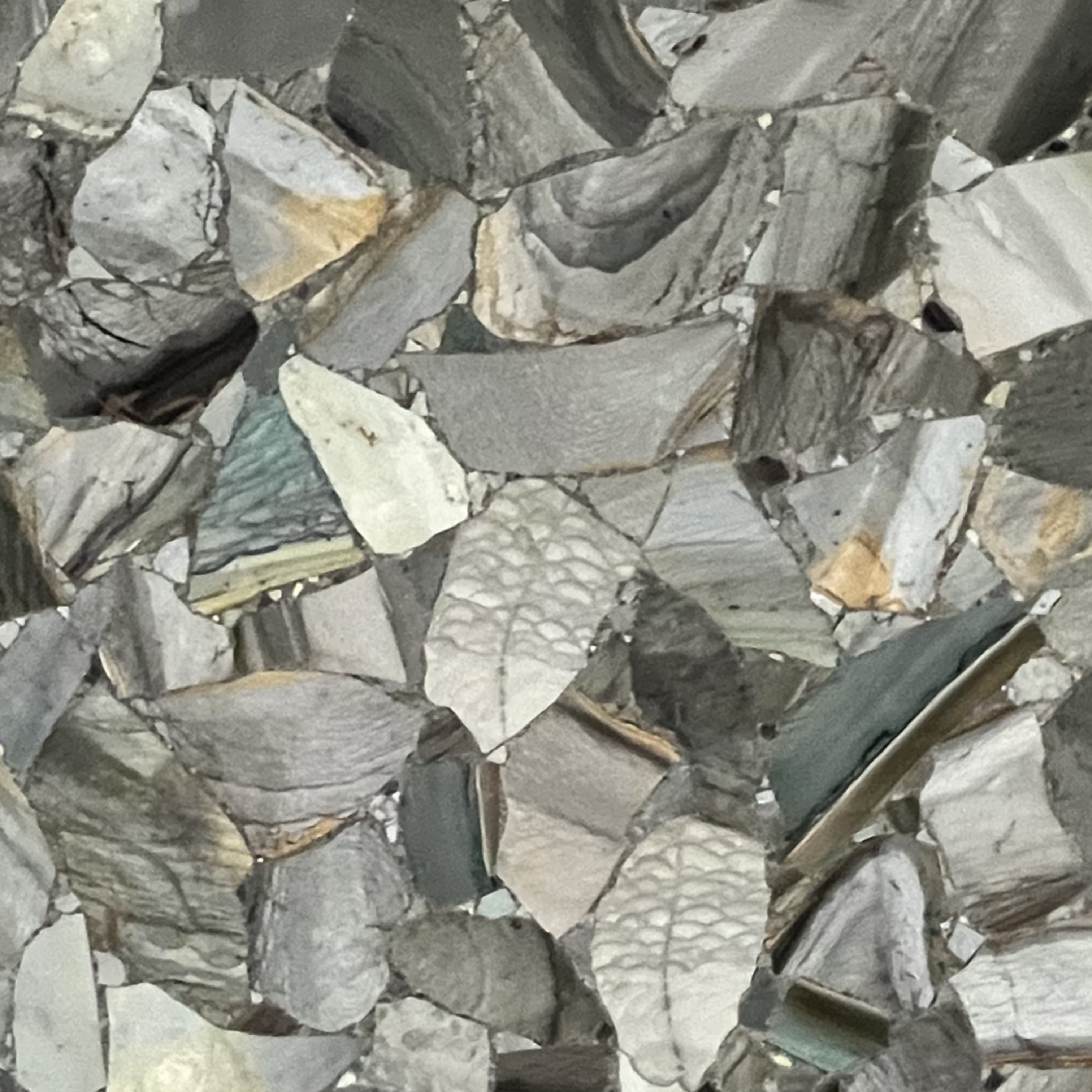 Mermaid Grey Semi Precious Stone Gemstone Slab