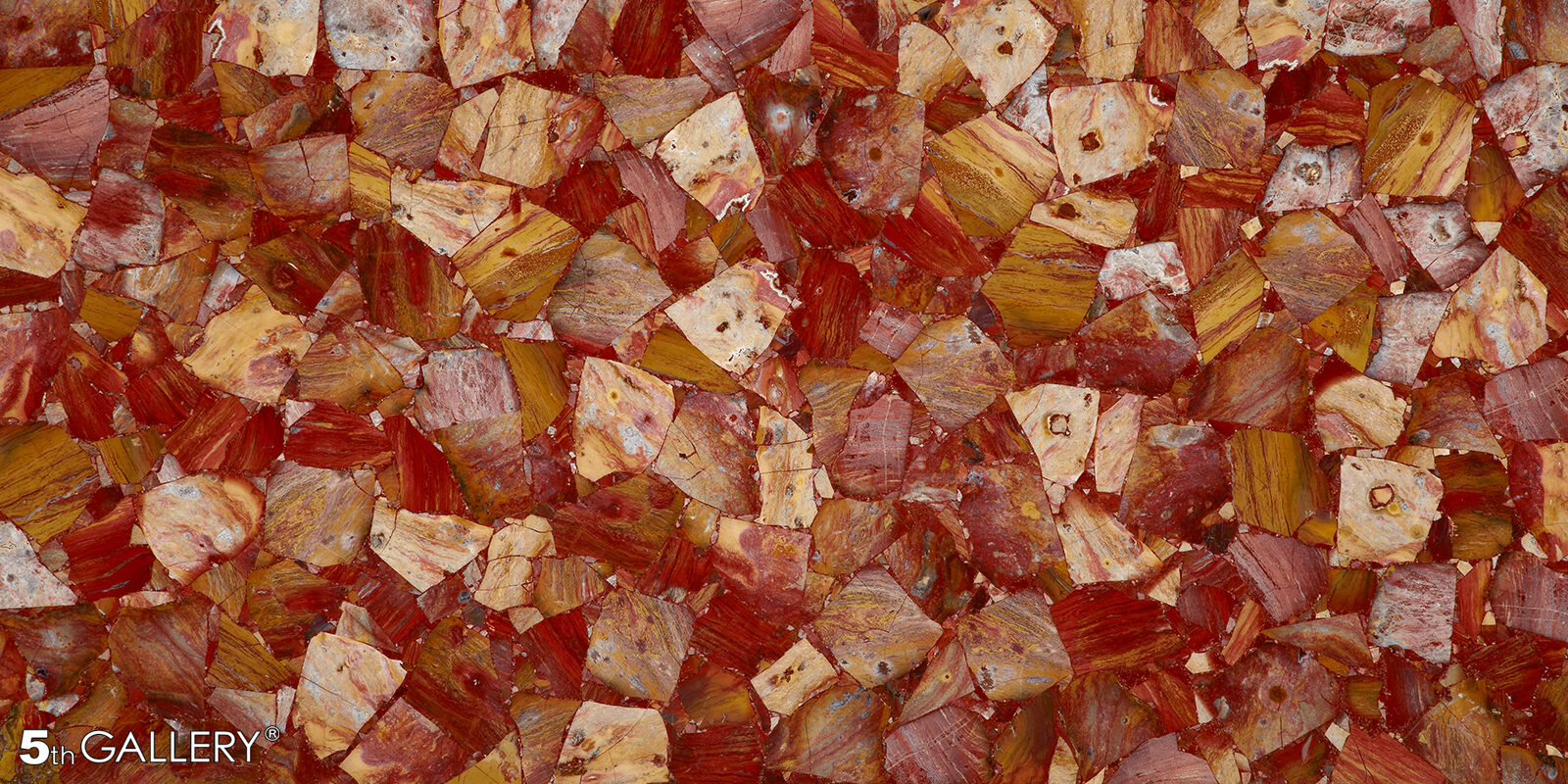  Multi-Red Jasper Semi Precious Stone Gemstone Slab