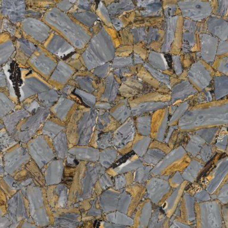 Yellow Fossil Semi Precious Stone Gemstone Slab