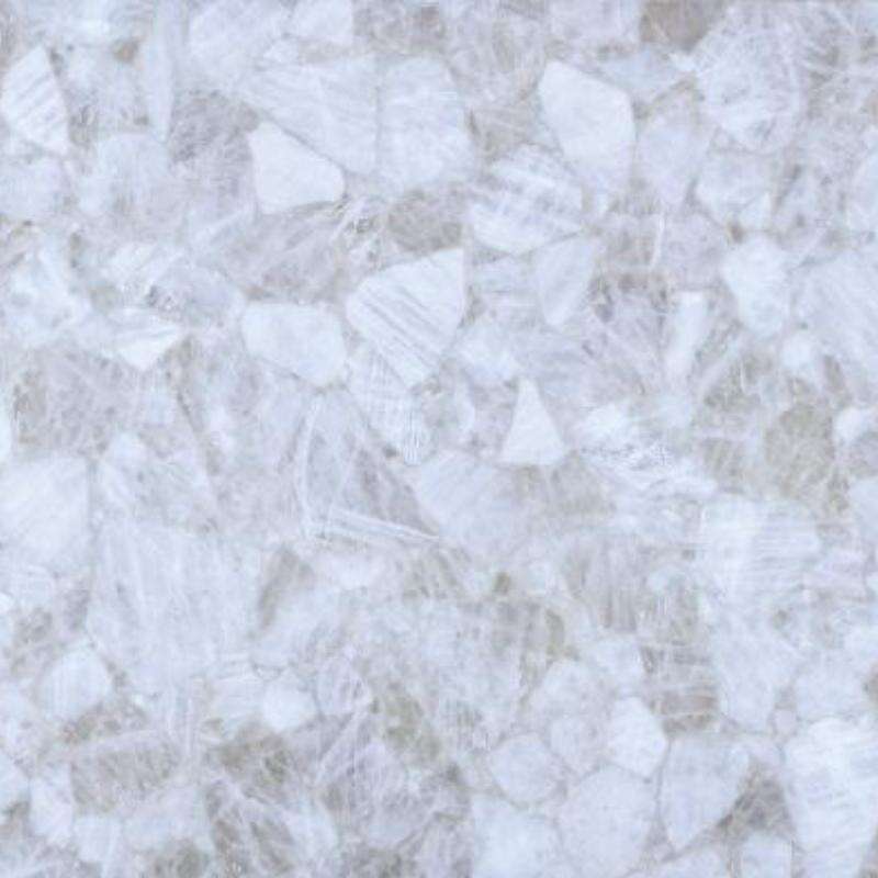 White Crystal Semi Precious Stone Gemstone Slab