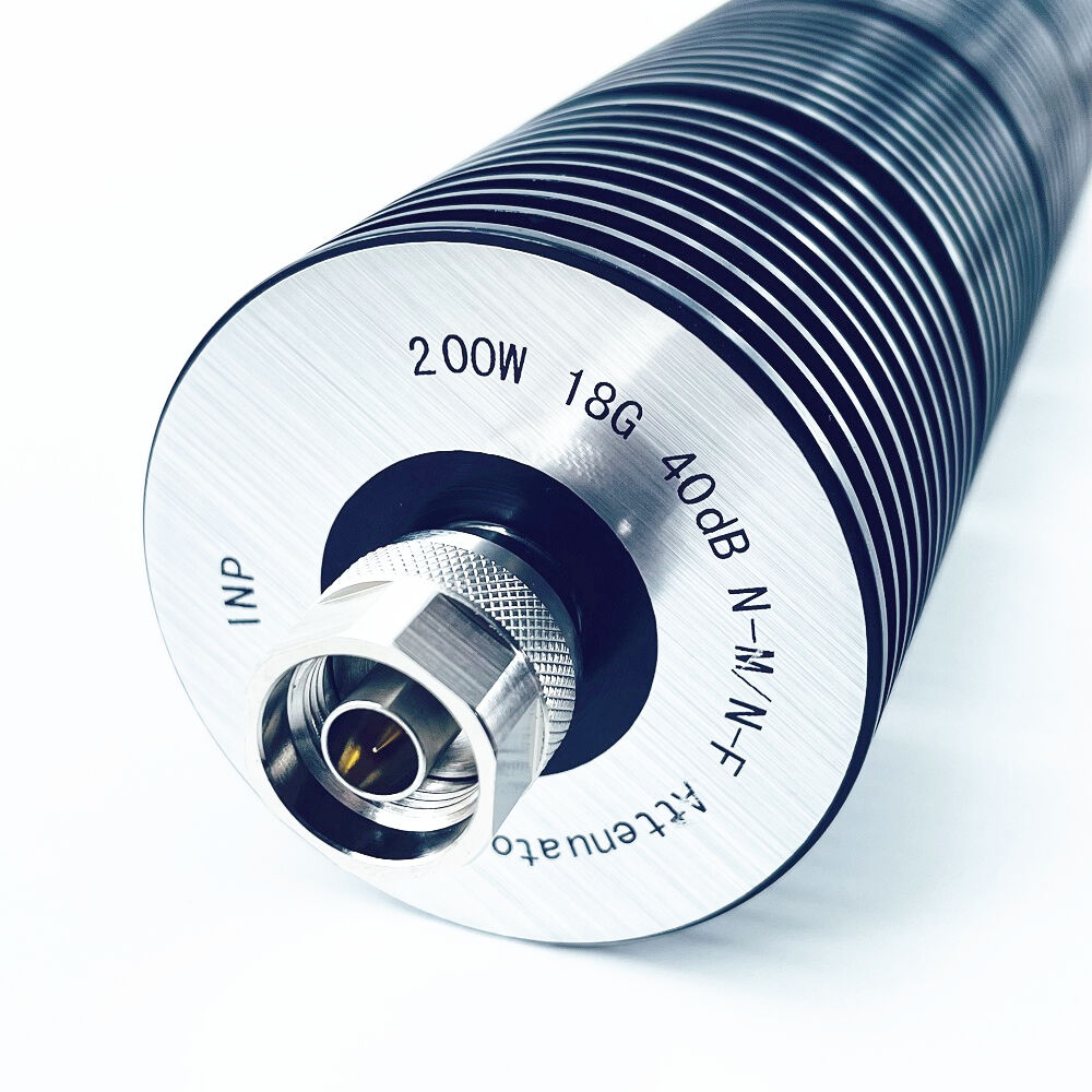 What attenuation values do coaxial attenuators commonly offer for RF systems?