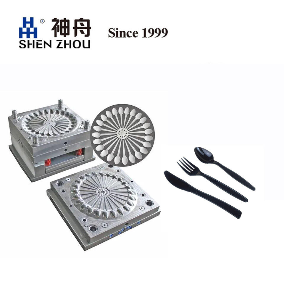 Plastic Fork&Spoon&Knife Injection Mold