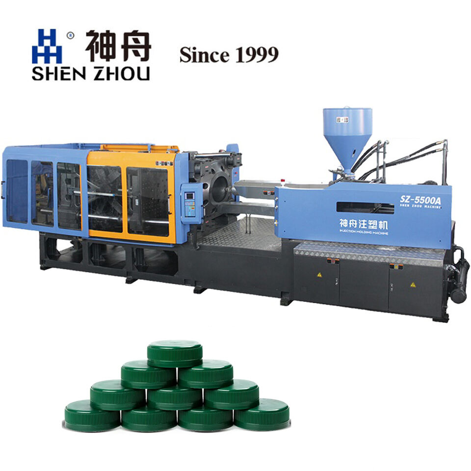 Plastic caps injection molding machine