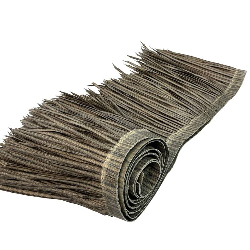 Heat-Fused Synthetic Thatch Roof Tiles 50cmx3m with Enhanced Fire Resistance