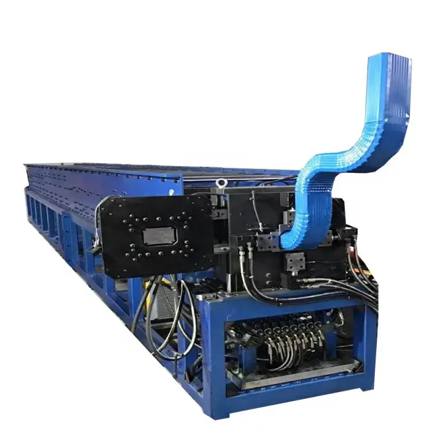 Full Automatic Half Round Rain Gutter making machine and Downpipe / downspout roll forming machine/ Elbow Forming Machine